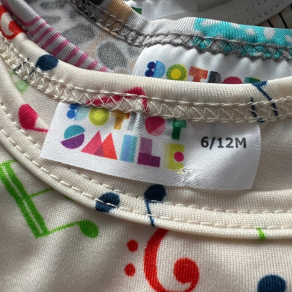 DotDotSmile Baby Girls 6/12M Bundle 10pc Dresses Leggings Mixed Prints Lot USA - Picture 2 of 12